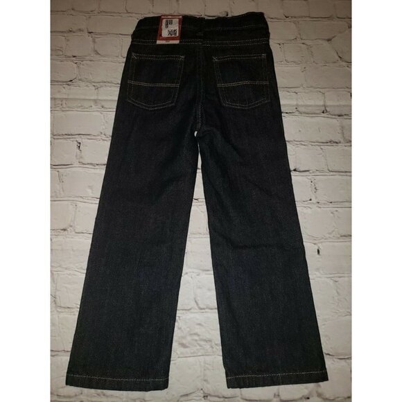 Nwt SIZE 4 Slim Boys Arizona Jean Co Jeans Adjustable Waist snap closure - Picture 3 of 4